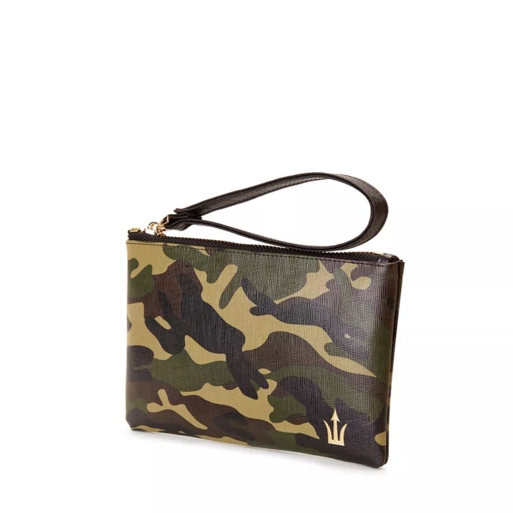 Spears Leather Camouflage Clutch Wallet